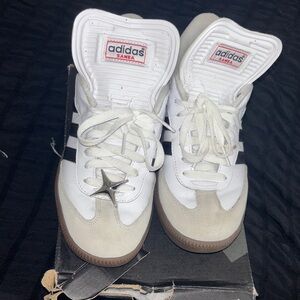 Adidas Samba White and Black High-Tops